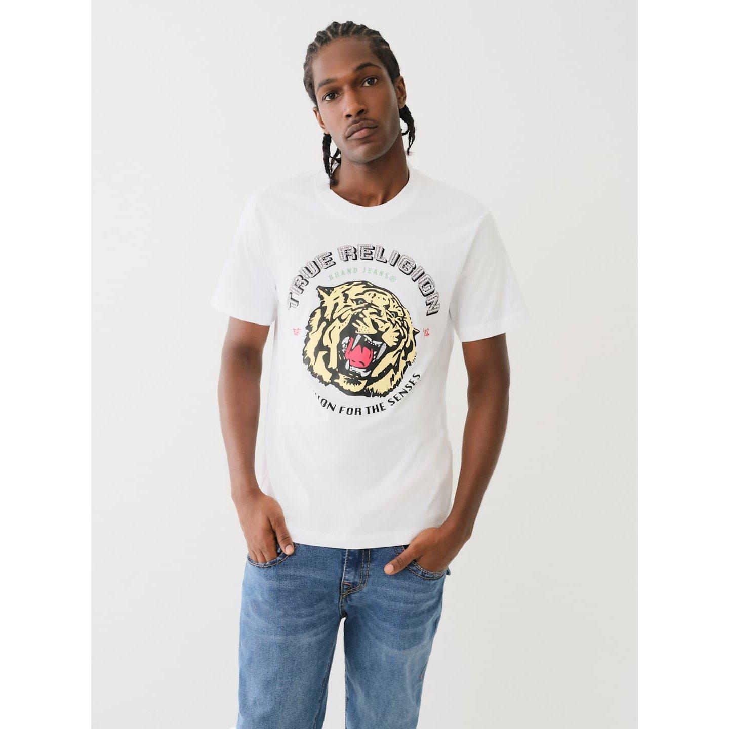 True Religion TR Tiger Face T Shirt Mens