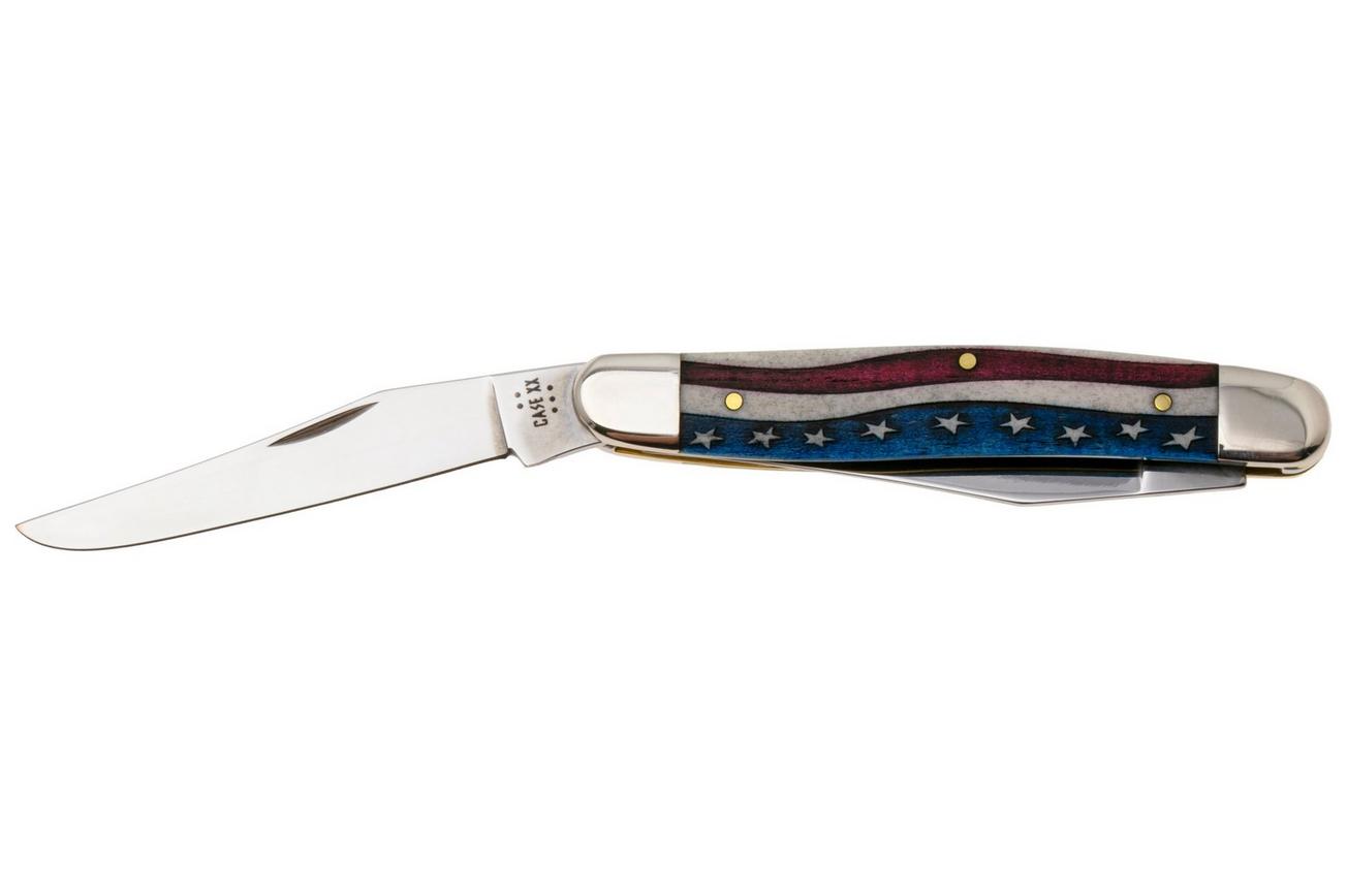 Case Muskrat Embellished Smooth Natural Bone, Star Spangled, 64143, MUSKRAT SS zakmes