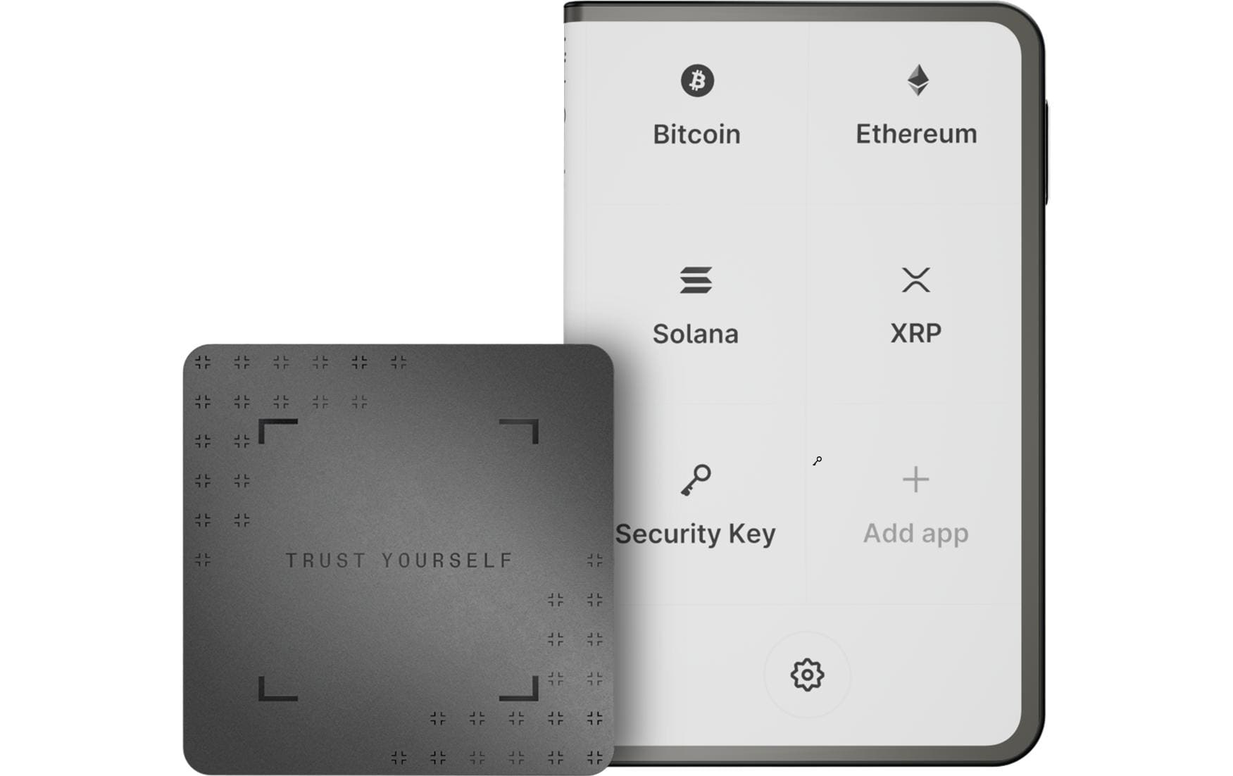 Stax inkl. Recovery Key<br>Kryptowallet mit Bluetooth und Wiederherstellungsschlüssel