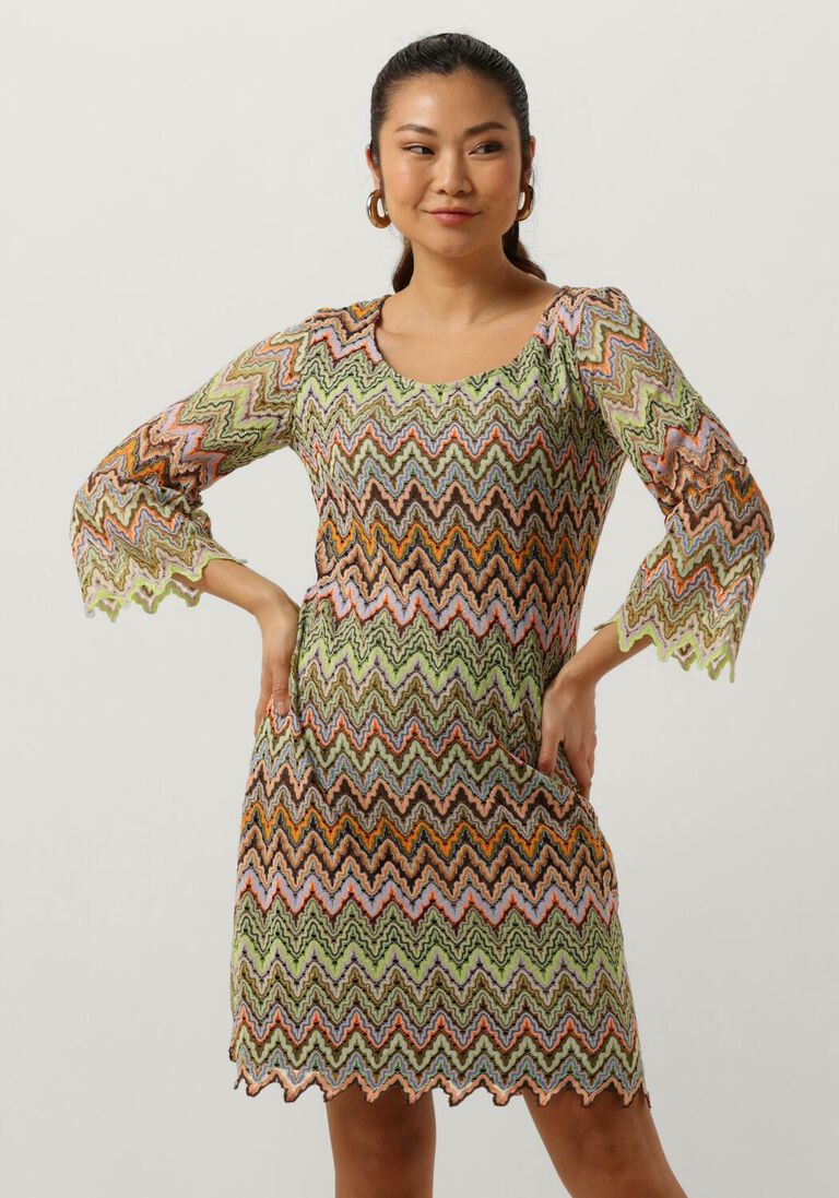 ANA ALCAZAR groene ana alcazar mini jurk tunic dress without fringes