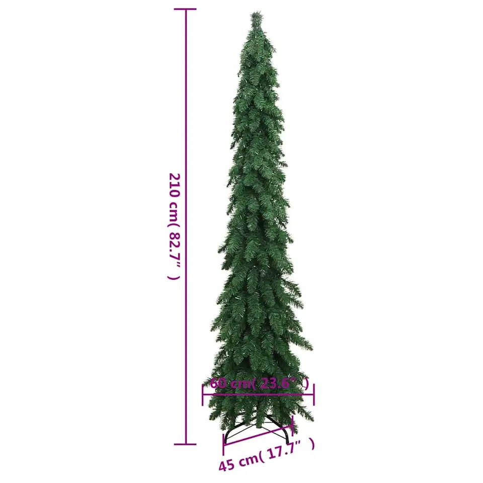 vidaXL - Kunstkerstboom - Groen - 210 cm
