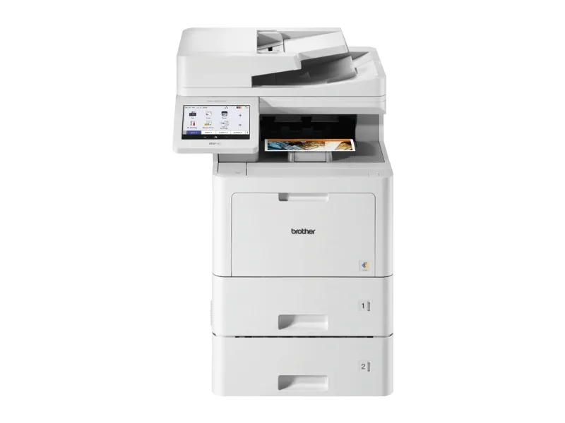 Brother MFC-L9670CDNT - Multifunktionsprinter - farve - laser - A4/Legal (medie) - op til 40 spm (kopiering) - op til 40 spm (udskriver) - 1120 ark - 33.6 Kbps - Gigabit LAN, USB 2.0, USB 2.0 vært, NFC