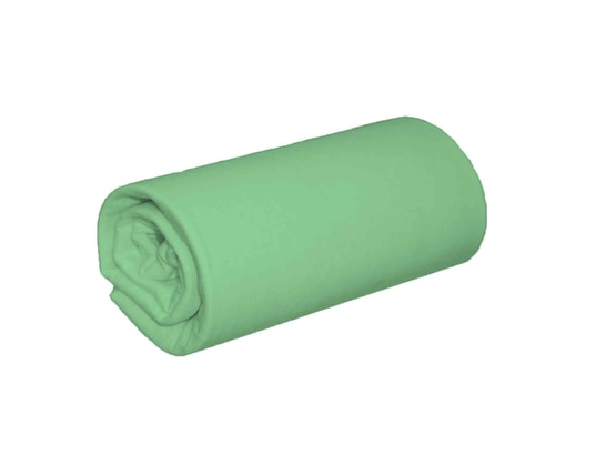 TERRE DE NUIT - Drap housse jersey vert jade bonnet 30 cm 160x190