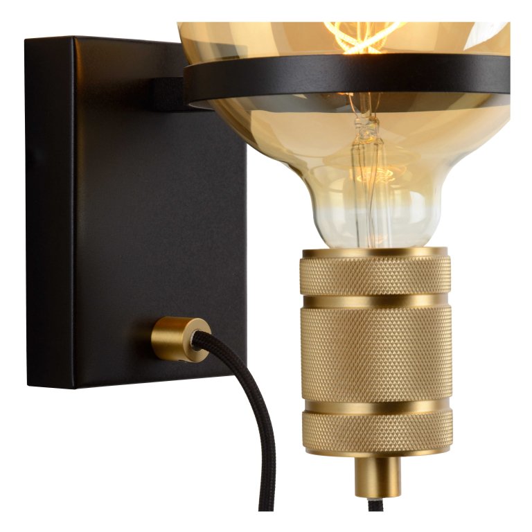 Lucide Ottelien wandlamp zwart