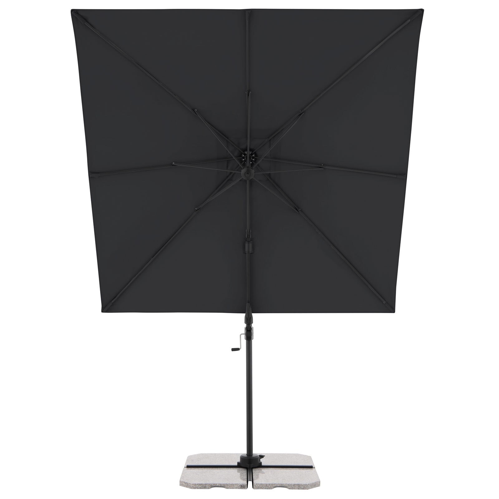 Garden FLAIR Ampelschirm NORMA 2-teilig 230 x 230 cm anthrazit
