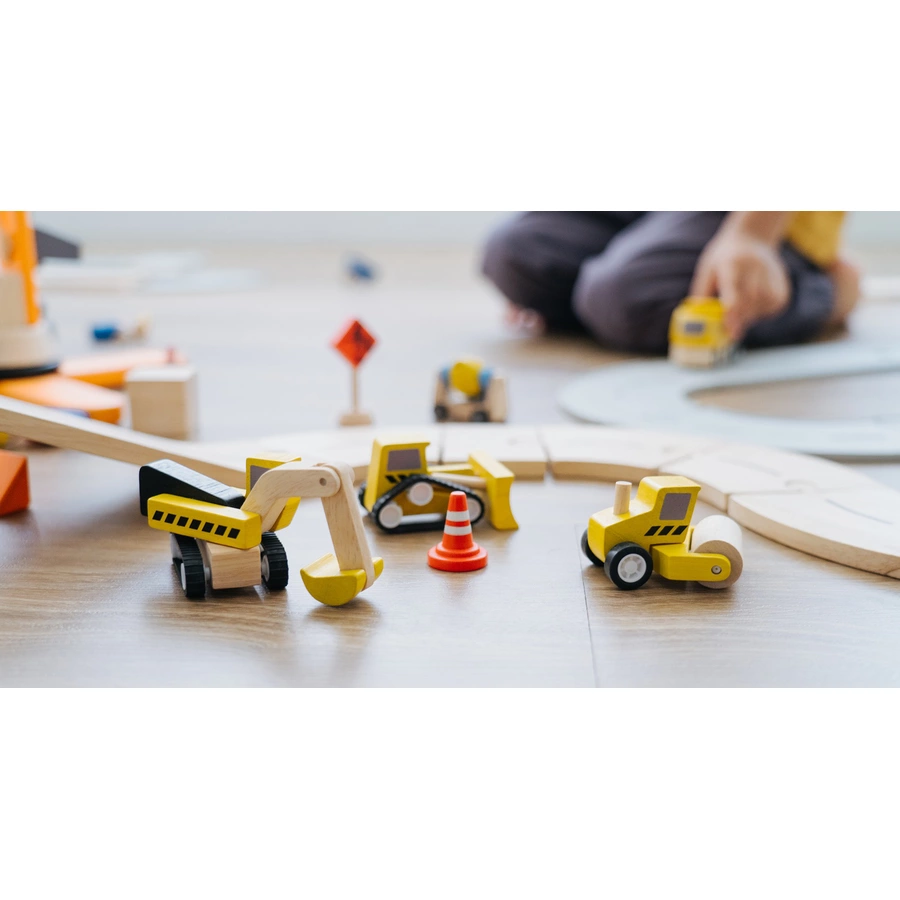 PlanToys Straßenbau-Set