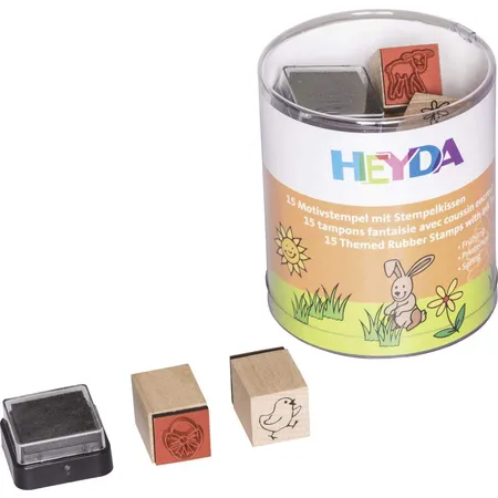 Heyda Motivstempelset Frühling mit 15 Stempel