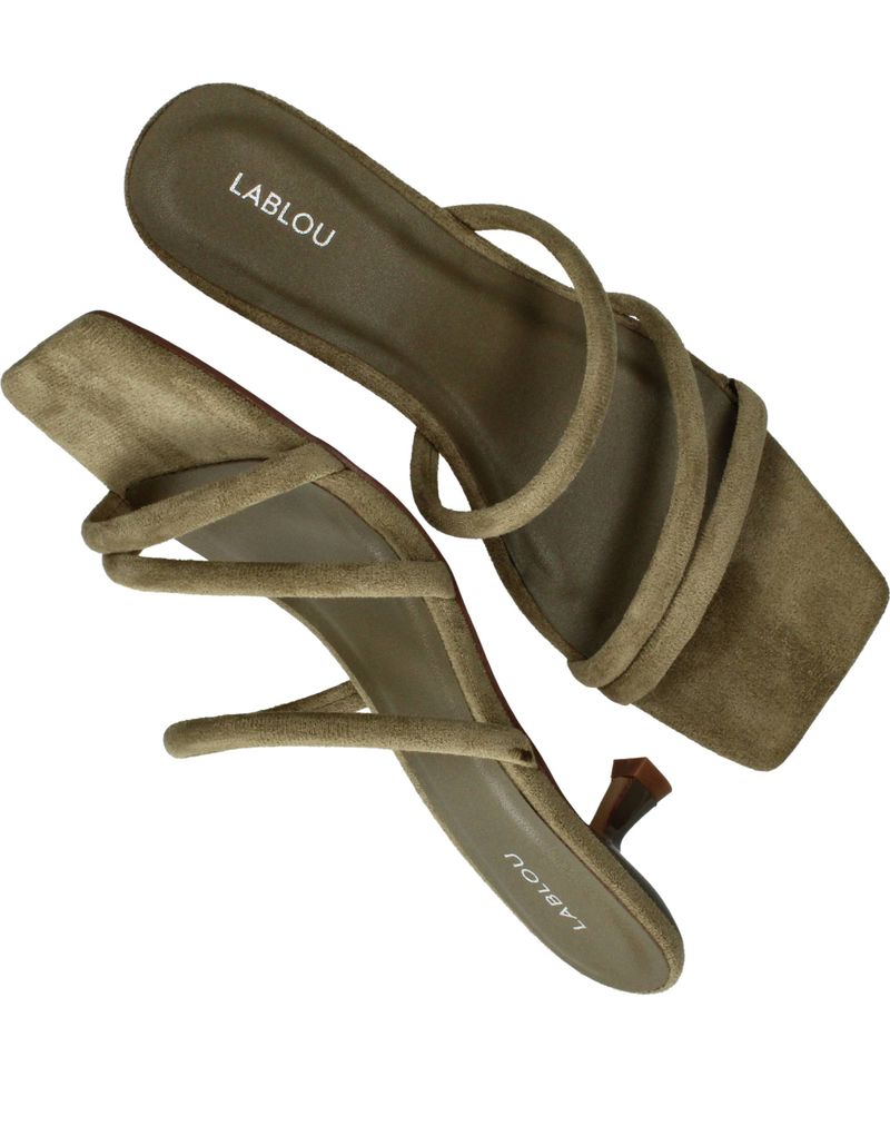 LABLOU Sandalettes Groen Dames