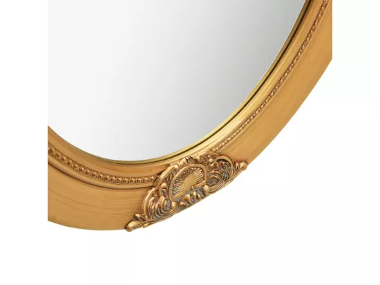 Miroir mural style baroque 50x70 cm Doré