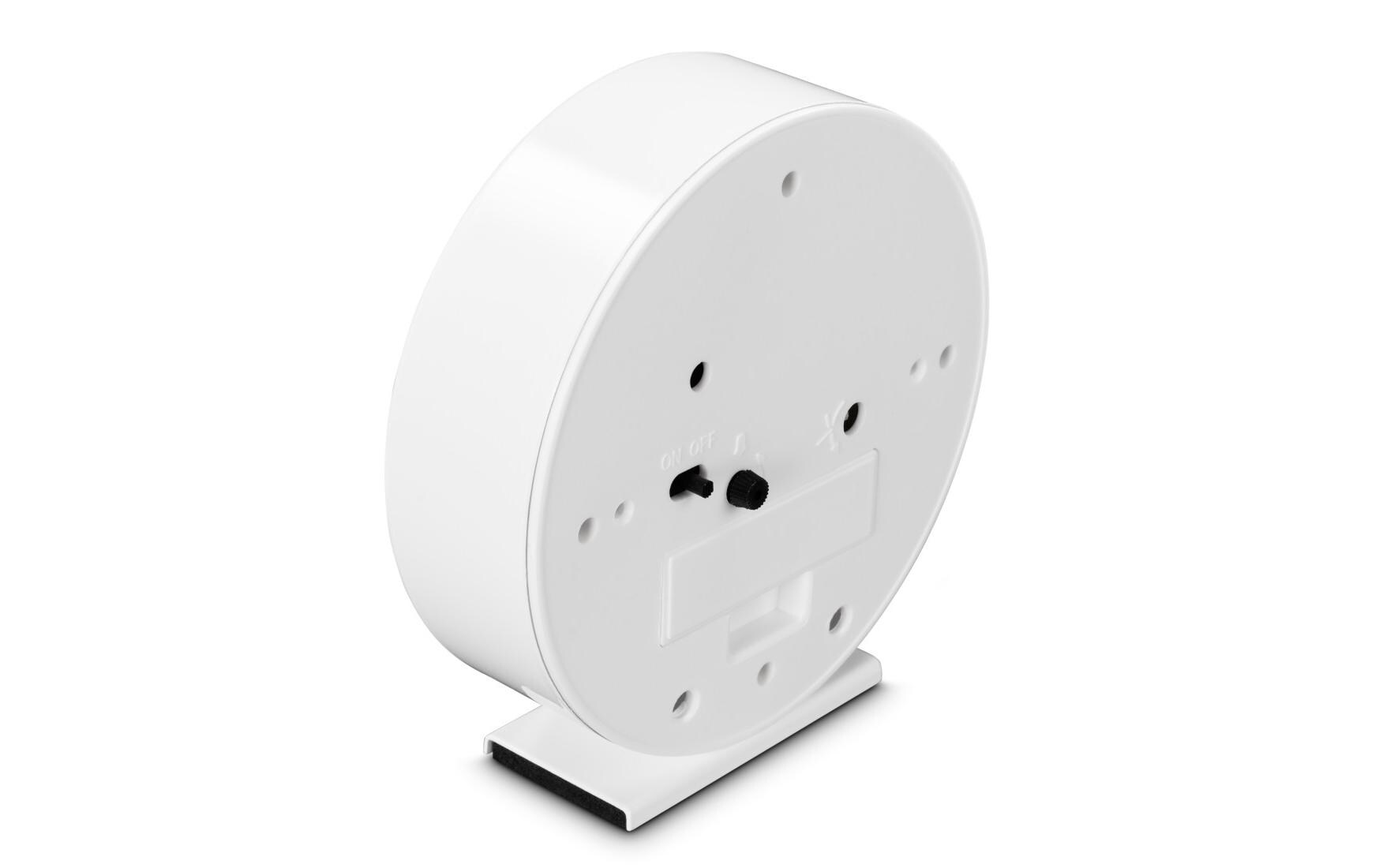 Klassischer Wecker Skye WeissWecker mit USB-Ladefunktion