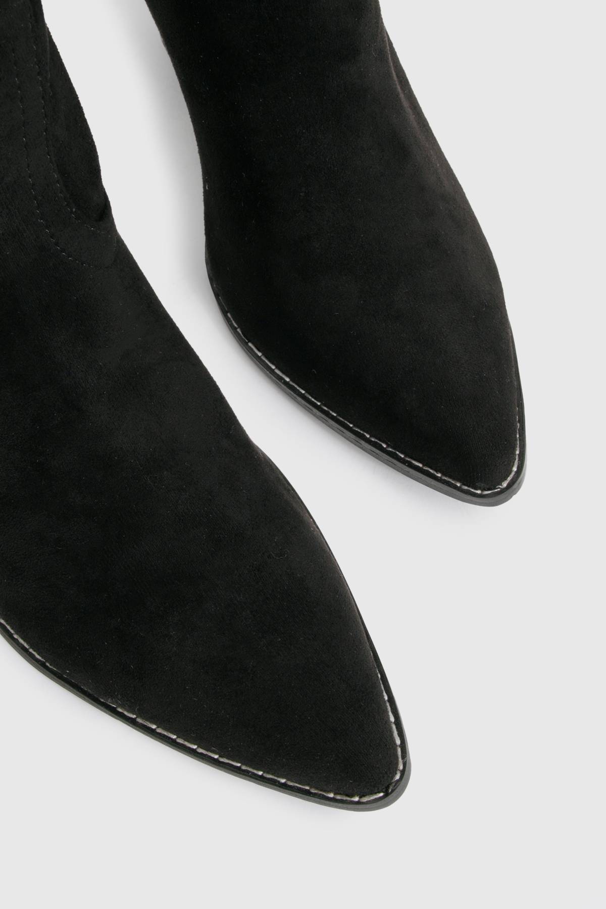 boohoo Bottes Cowboy Coupe Large En Synthétique