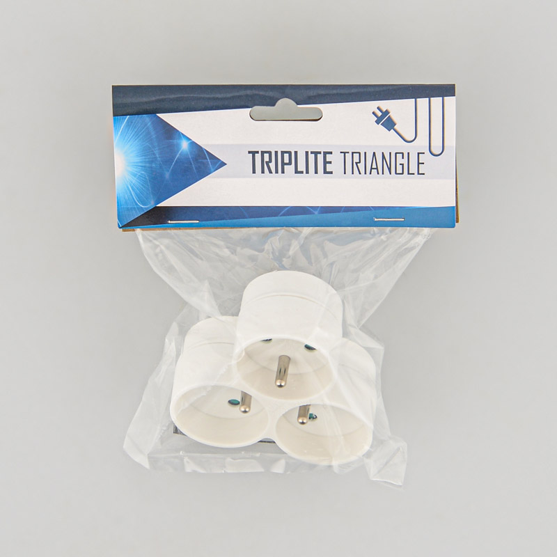 Triplite triangle blanc
