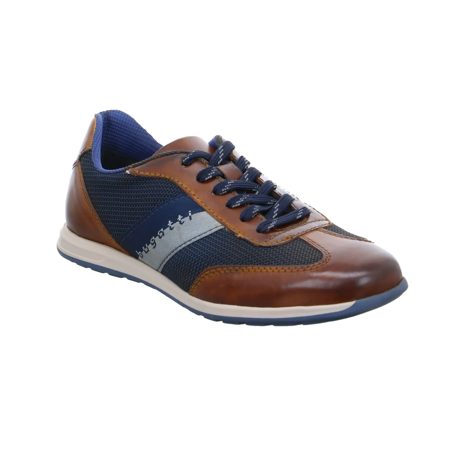 BUGATTI SHOES Halbschuhe Sneaker Cognac Leder