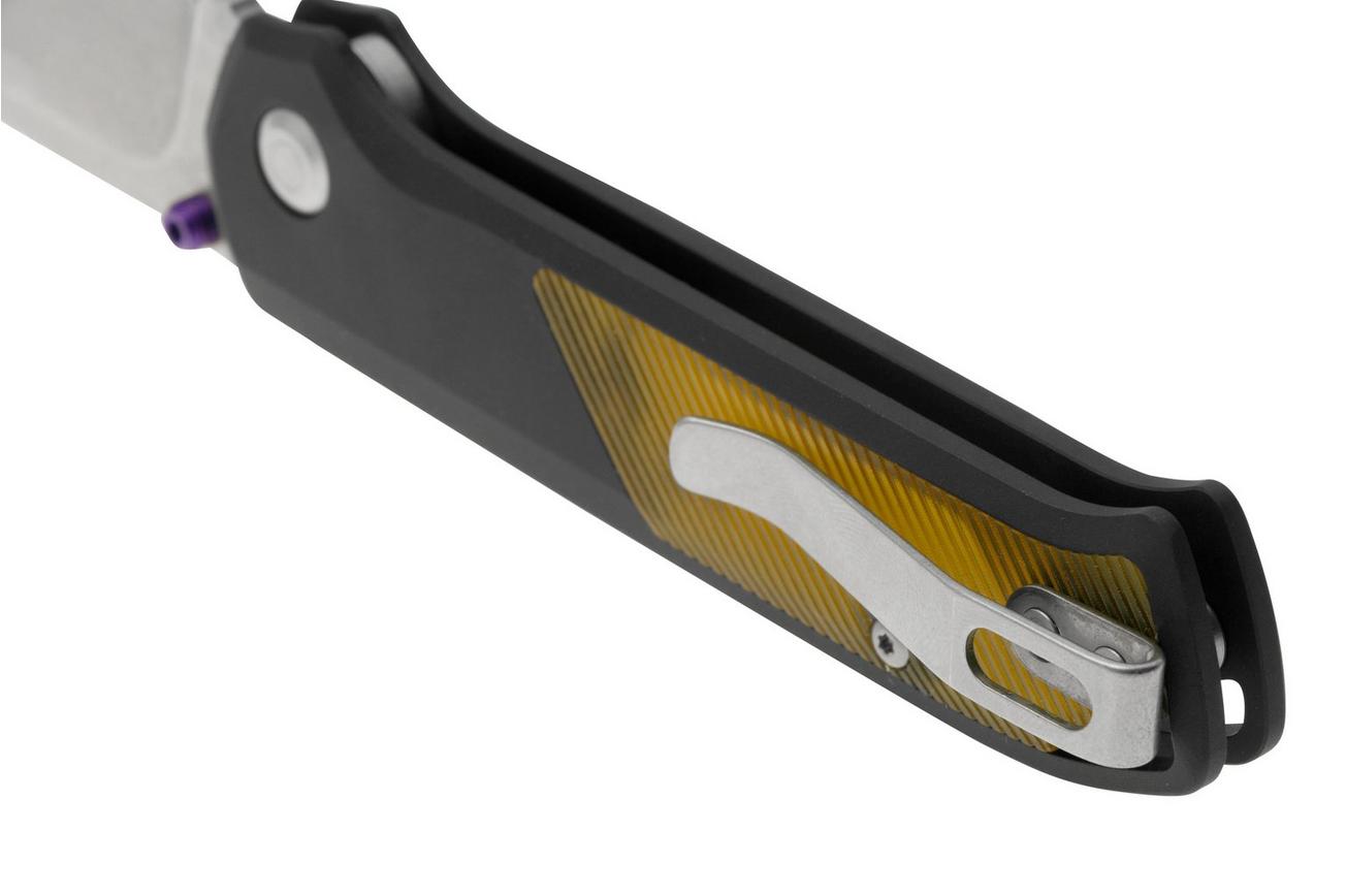 Flytanium Arcade Shark-Lock 1251 Stonewashed, Void Black Aluminum, Ultem Inlay, zakmes