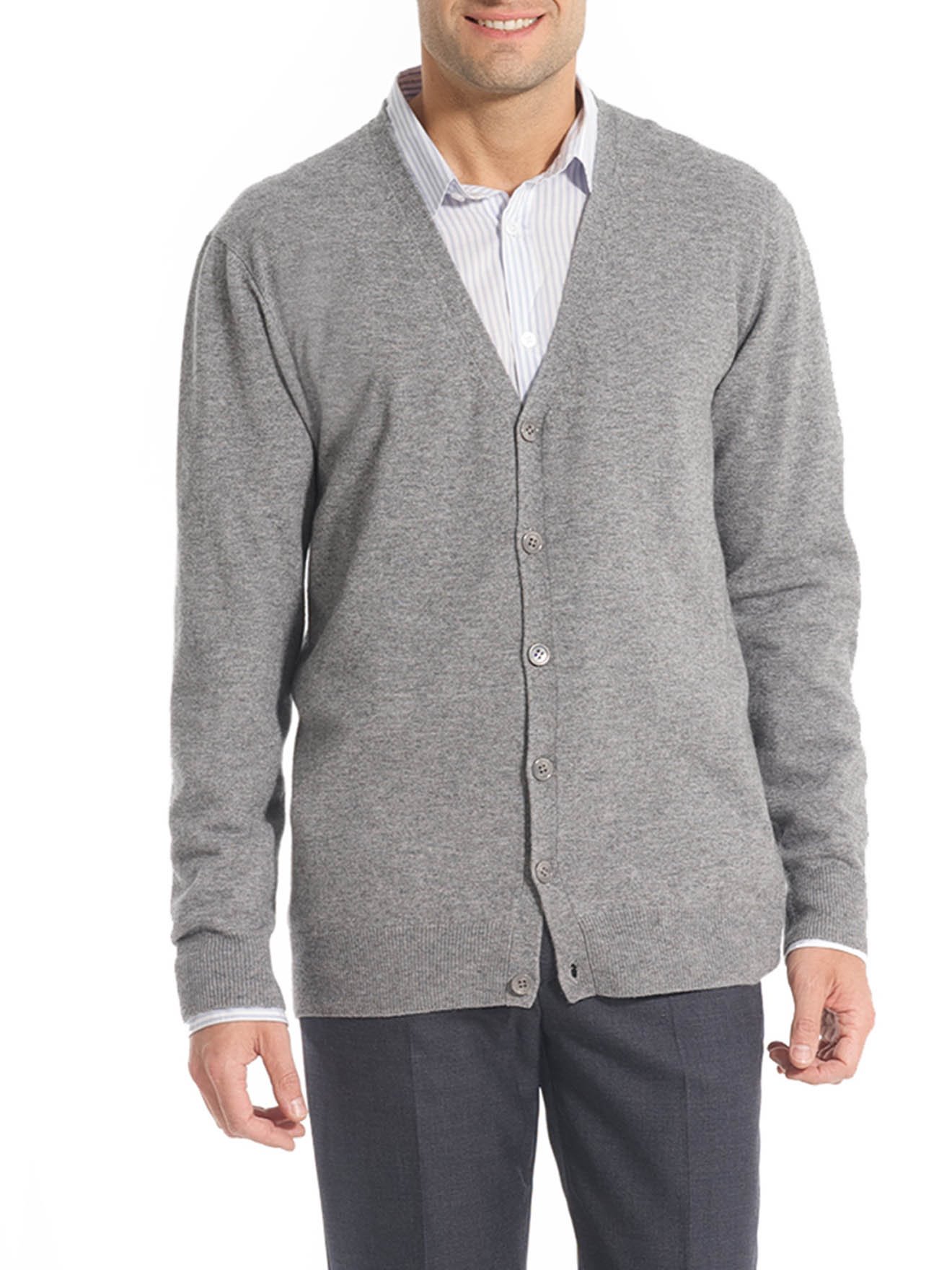 Gilet boutonné laine et cachemire