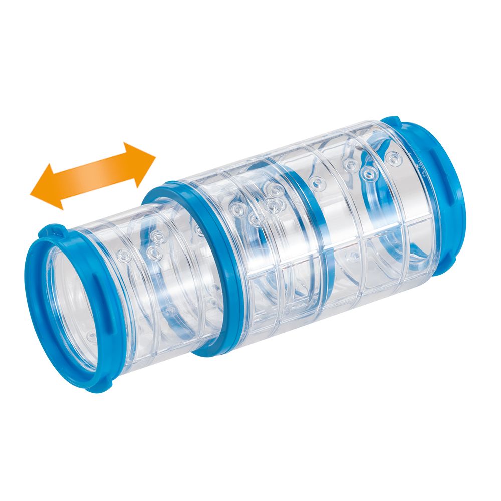 Tube extensible hamsters ferplast fpi 4816 plastique transparent rongeurs