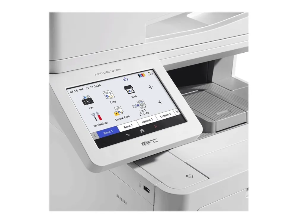 Brother MFC-L9670CDN - Multifunktionsprinter - farve - laser - A4/Legal (medie) - op til 40 spm (kopiering) - op til 40 spm (udskriver) - 620 ark - 33.6 Kbps - Gigabit LAN, USB 2.0, USB 2.0 vært, NFC