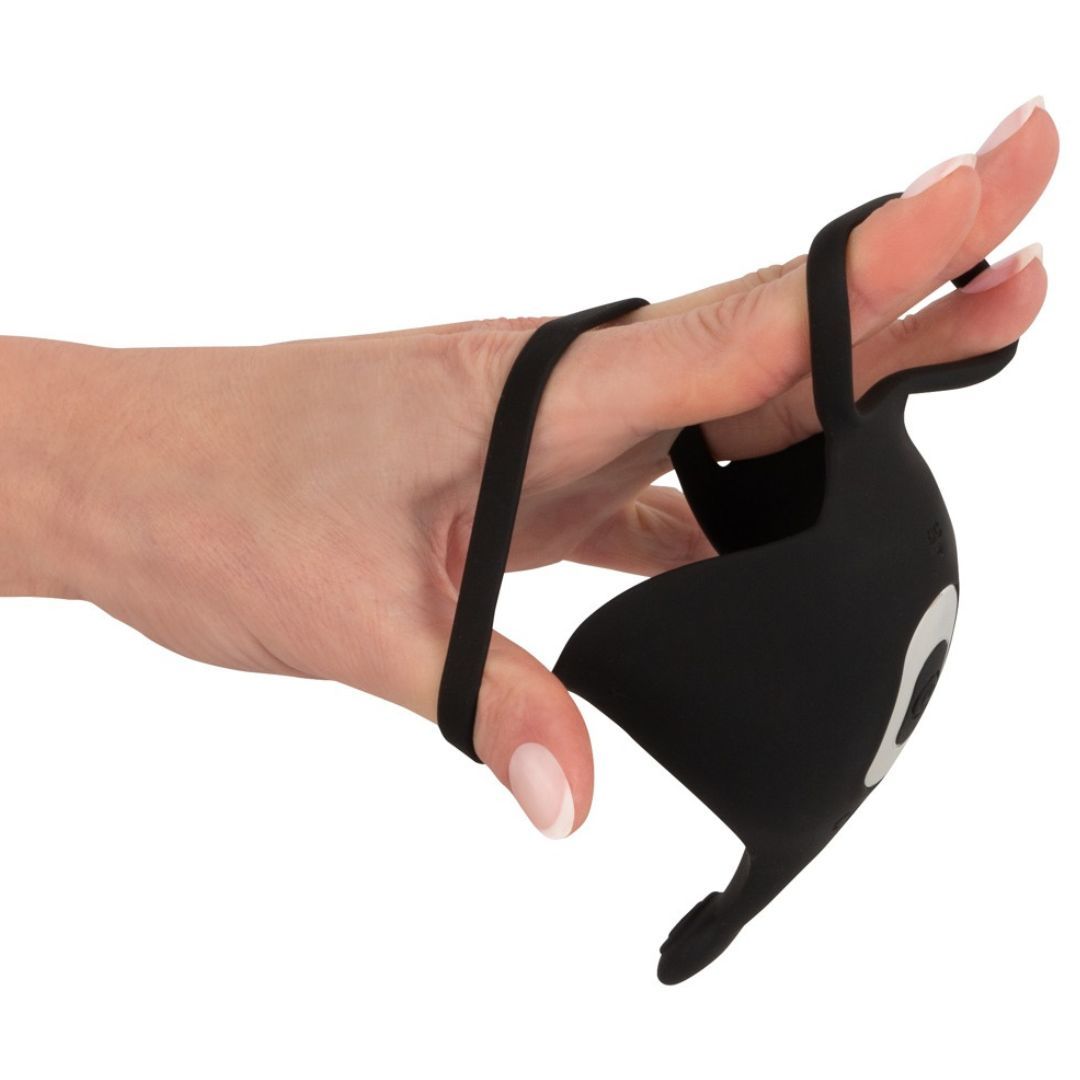 Hodenvibrator mit Penis- und Hodenring