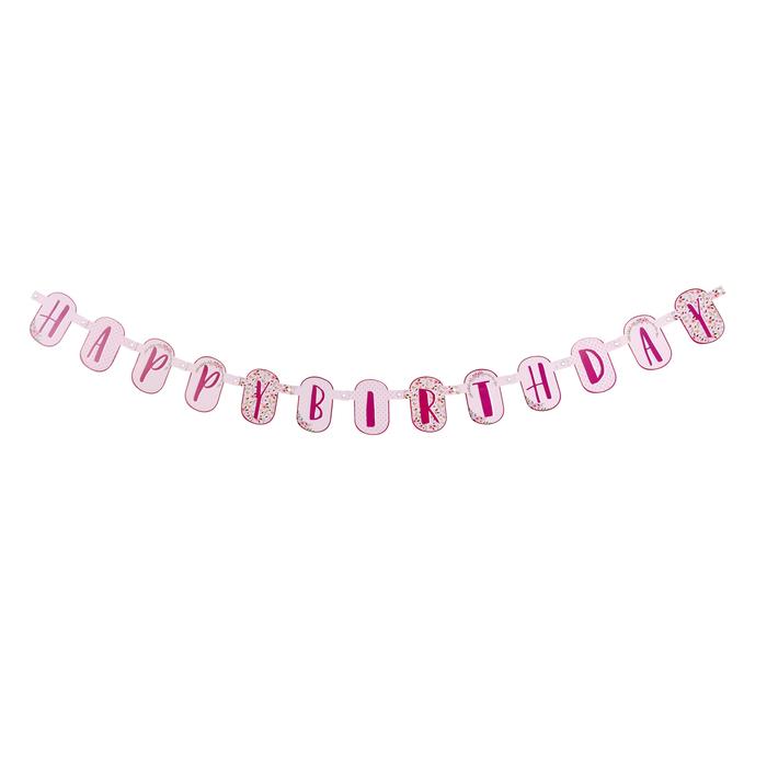 GUIRLANDE LETTRE PAPIER HAPPY BIRTHDAY 1.4M
