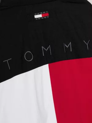 Tommy Remastered Jaqueta Dual Gender Signature Color-Blocked