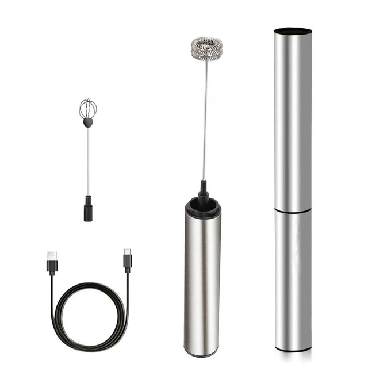 Universal Mélangeur à Lait Universel USB - Acier Inoxydable