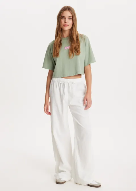 Linnen broek wit (WIT)
