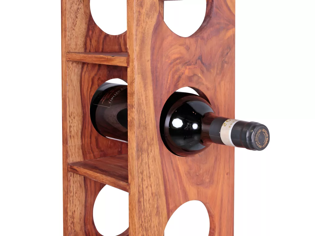 Casier à vin Bois Massif Porte-bouteilles de vin Range bouteilles 70 cm