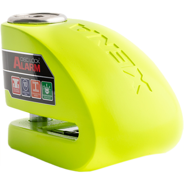 Xena - Bloque disque alarme XX10 SRA Jaune fluo