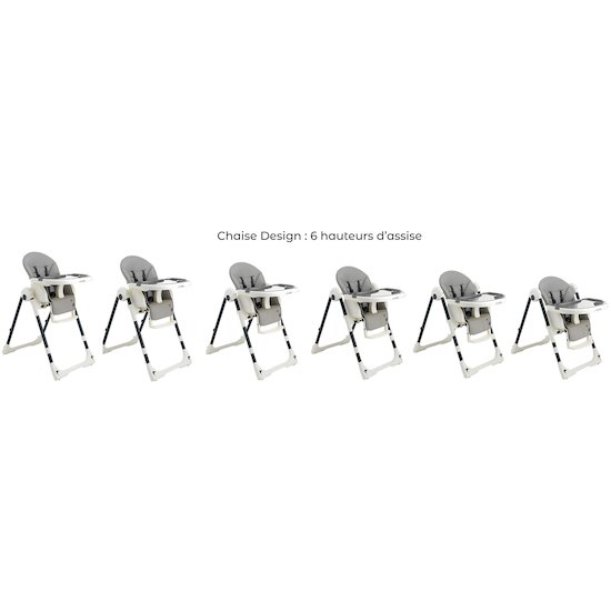 Chaise Design   Gris        de               Maïka