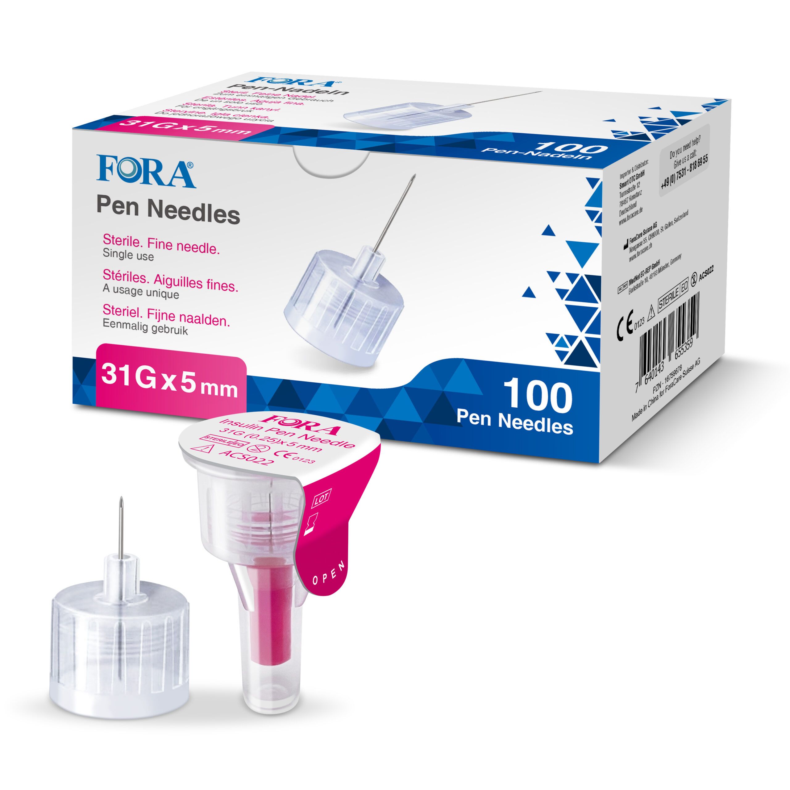 FORA Pen-Nadeln 31G 5mm