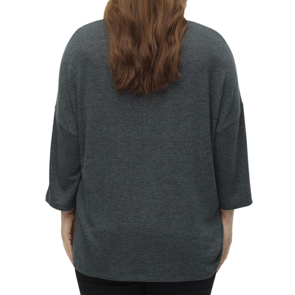 Vero Moda Pull Vert Femme Vero Moda Curve Brianna 3/4
