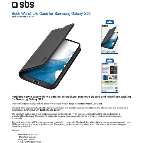 SBS Samsung Galaxy S23 wallet - sort