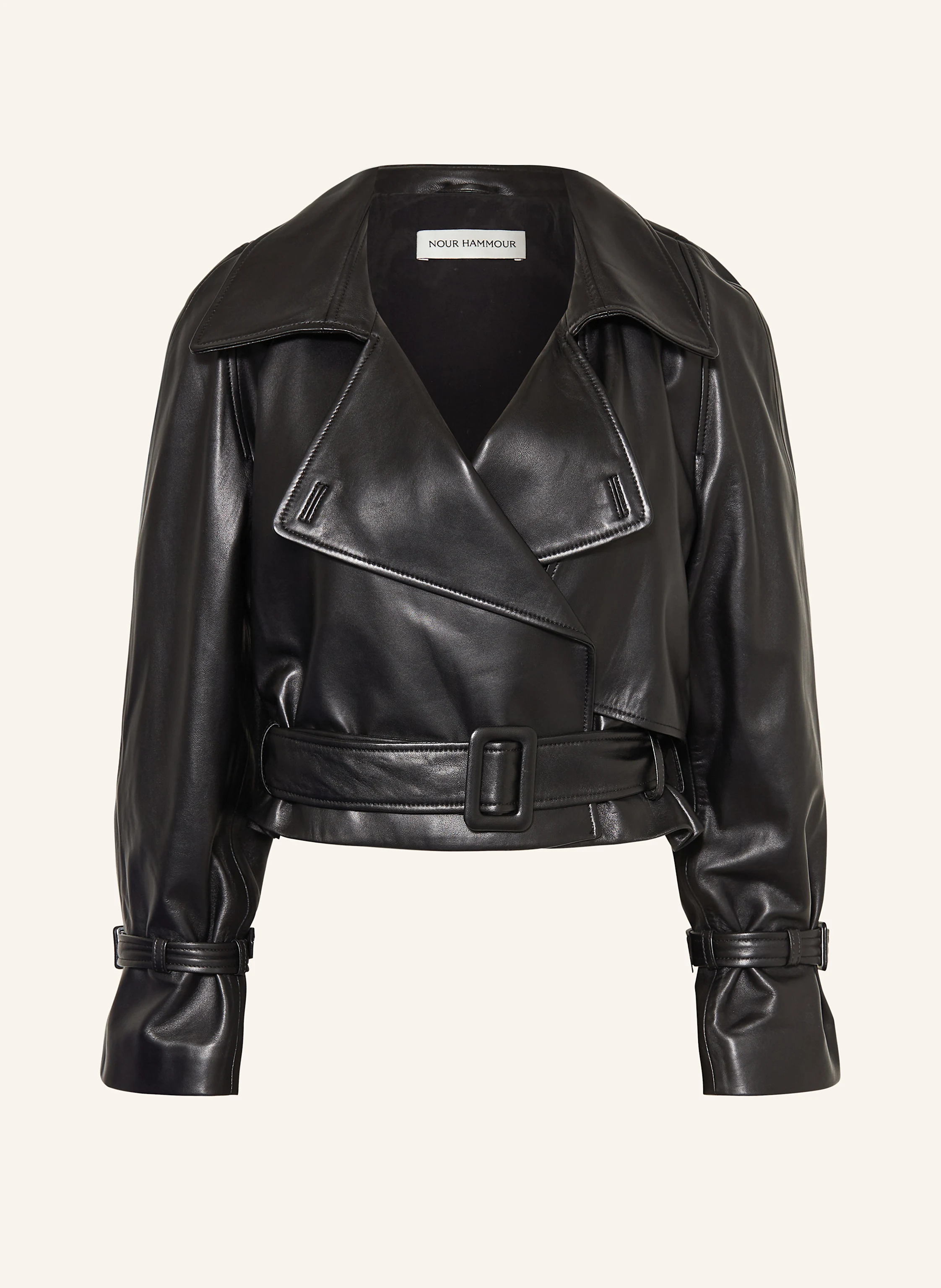 NOUR HAMMOUR Lederjacke