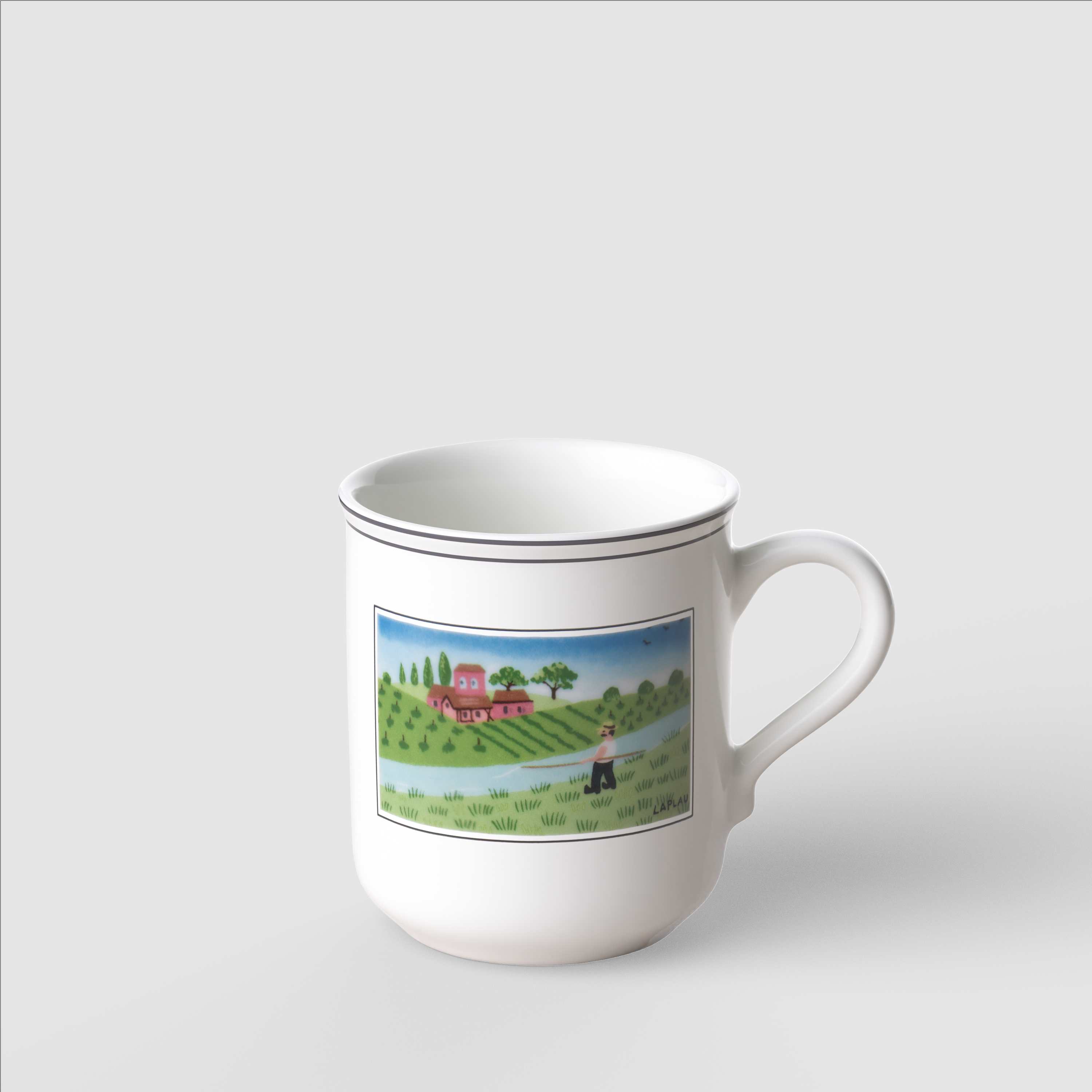 Design Naif Mug Multi-colored, 9.2 oz, Premium Porcelain