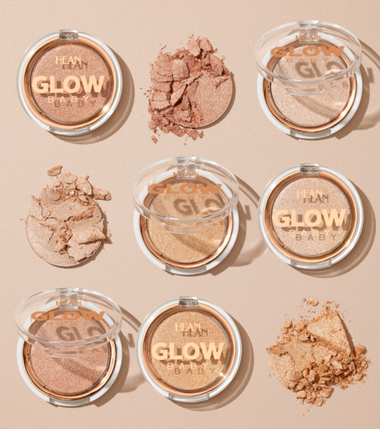 Hean - Iluminador em pó Glow Baby - 03: Dune