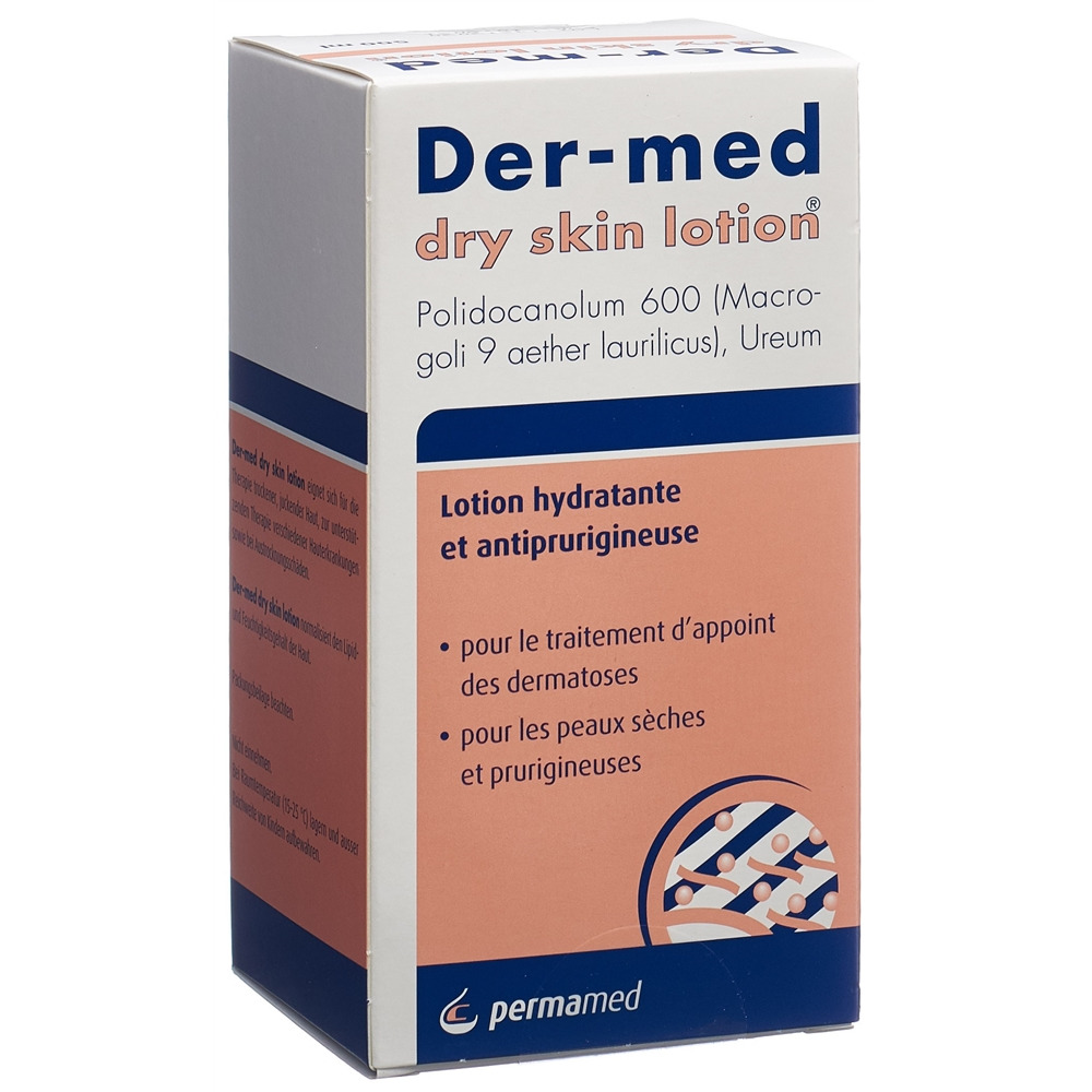 Der-med dry skin Lotion<br>500 ml, Flasche, Emulsion zur Anwendung auf der Haut