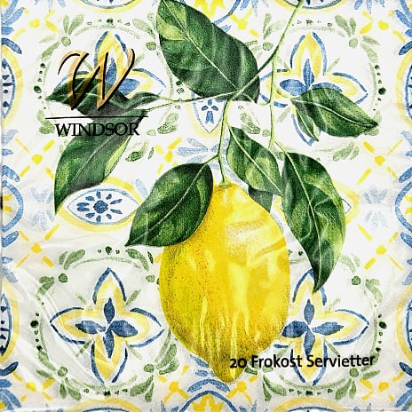 Windsor mønstrede servietter 33x33 cm 20-pak