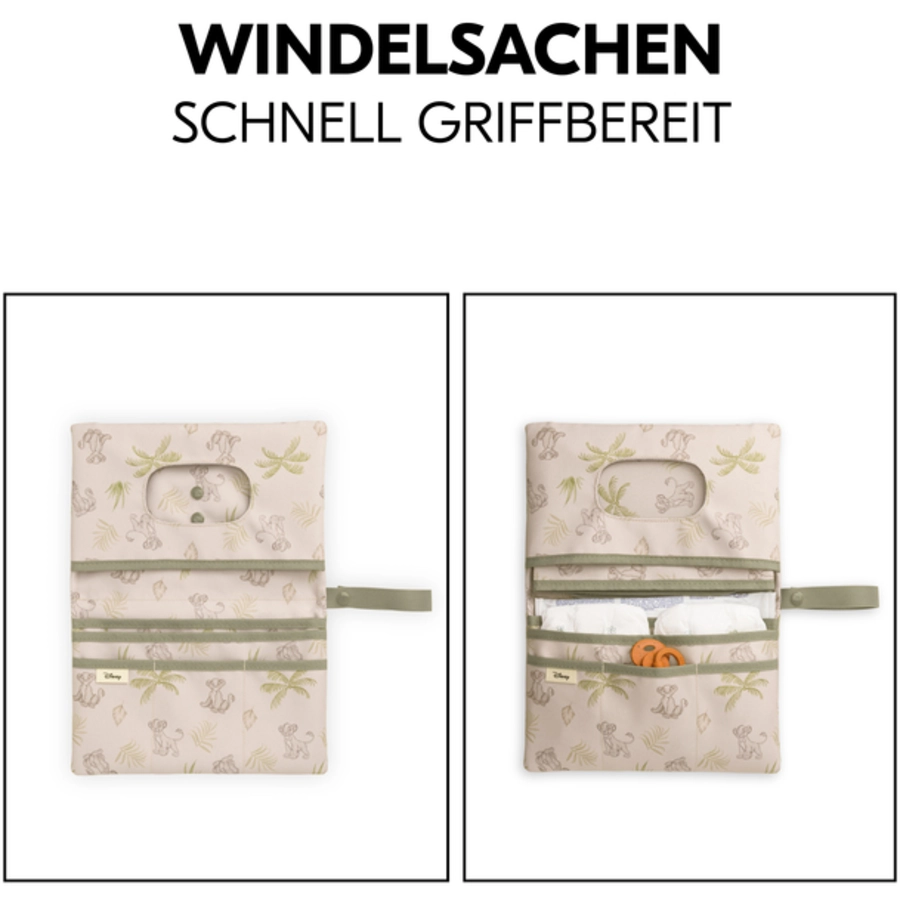 hauck Windeltasche mit Wickelauflage Change N Walk Simba Beige