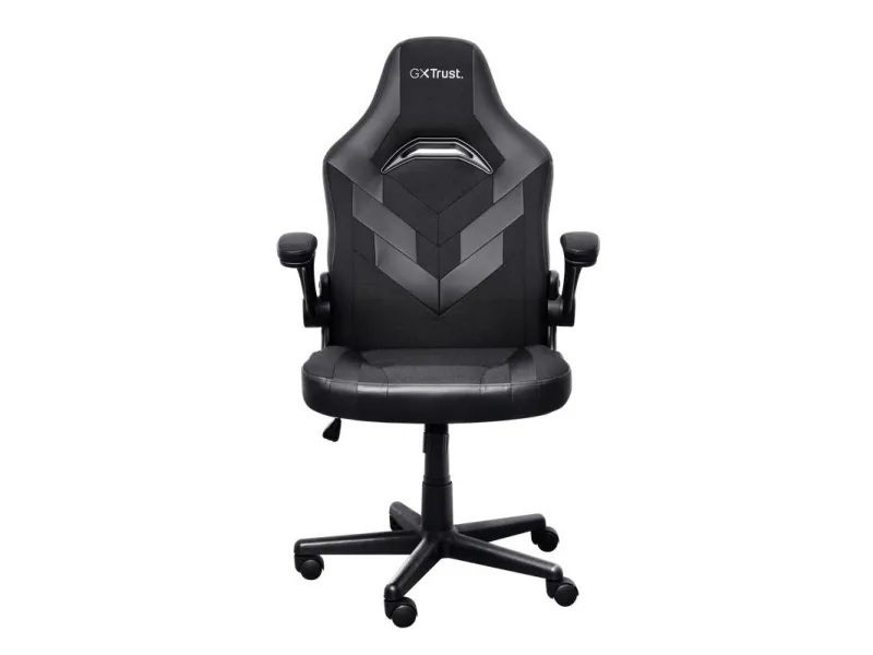 Trust GXT 703 RIYE - Spillestol - armstøtter - L-formet - vippe - drejeled - syntetisk læder, elastisk stof - sort