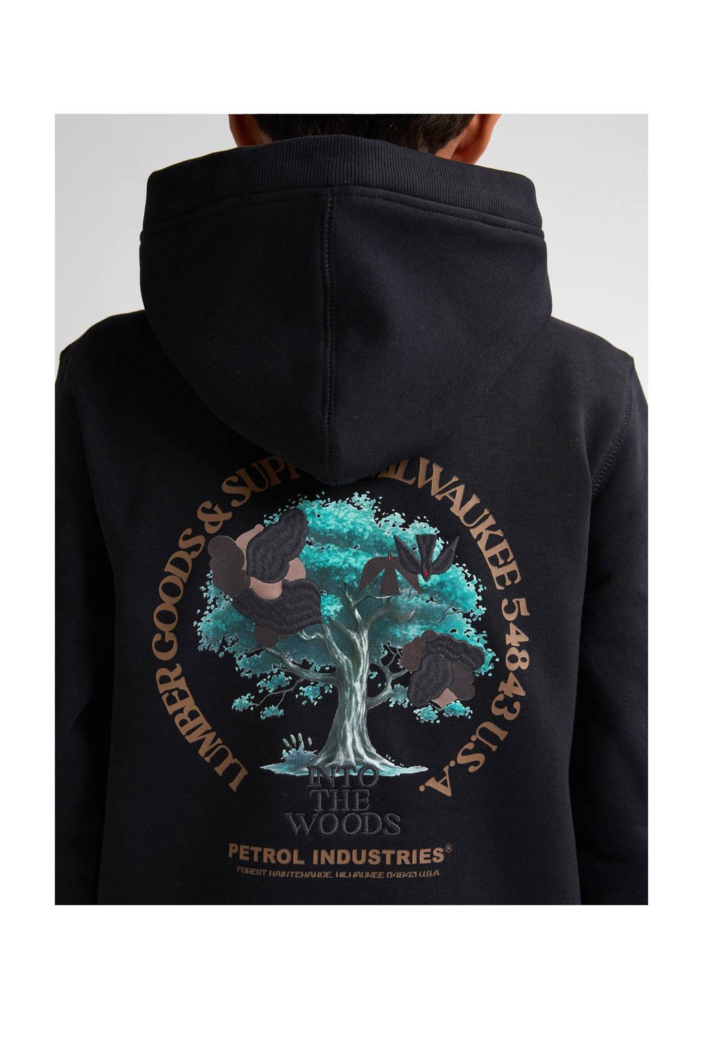 Petrol Industries hoodie zwart