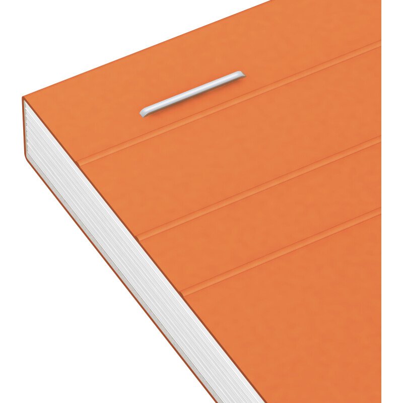 Bloc de bureau Oxford 24 x 31,5 cm agrafé orange - uni - 80 feuilles