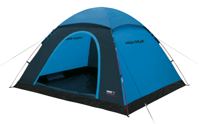 High Peak Monodome XL freistehendes Einfachdach Kuppelzelt blau/grau für 4 Personen