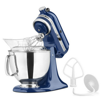 Batedeira KitchenAid KSM150PSBW Artisan Series de 5 litros com cabeça inclinável, cor Azul Salgueiro