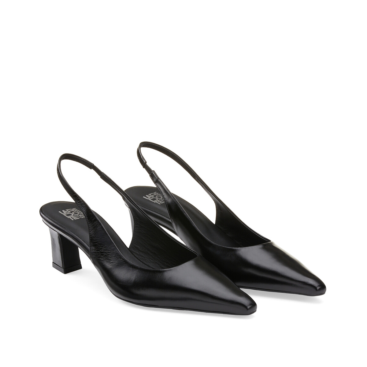 COLEÇÕES LA REDOUTE<br>Sapatos de salto baixo em couro