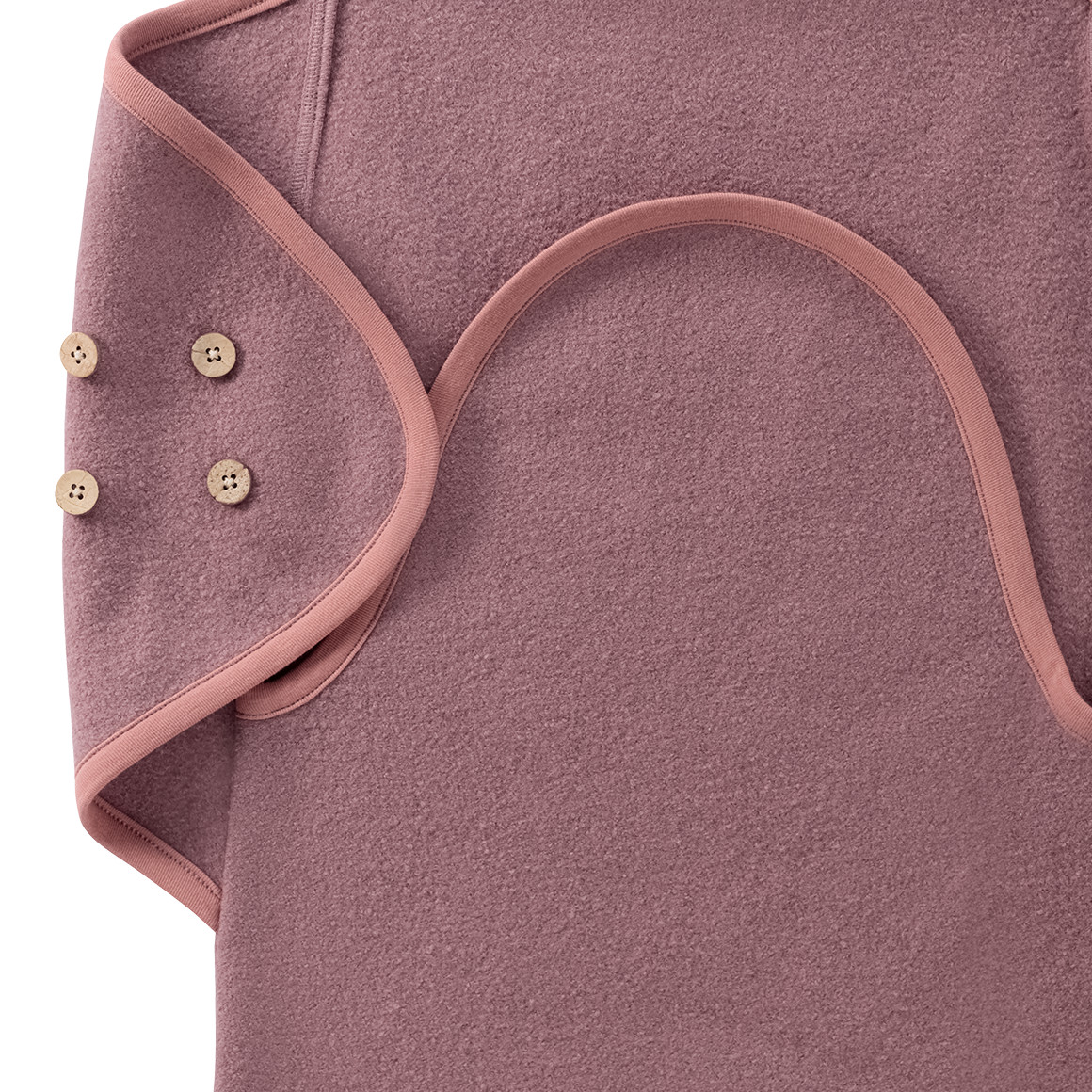 Topomini Pure Collection Newborn Wollwalk-Fußsack rosa