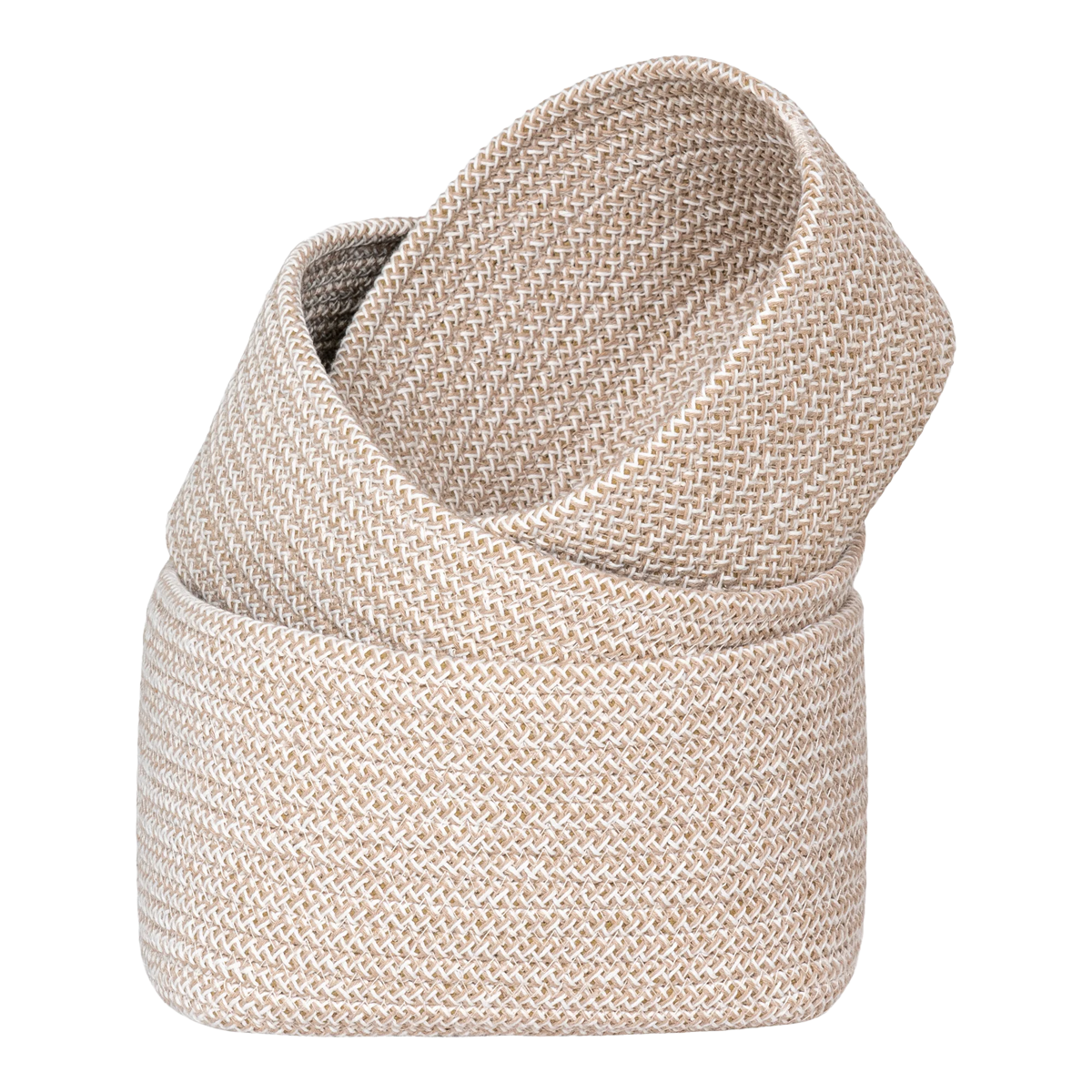 Katoenen manden Carlijn - set van 3 Beige