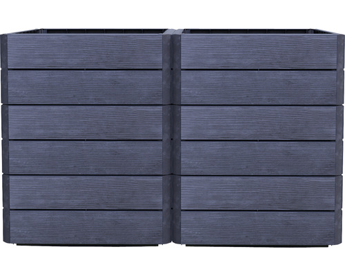Klassieke verhoogde tuinbak GARANTIA ERGO Vario 2 incl. Flora waterbesparend systeem 120 x 80 x 75 cm hout