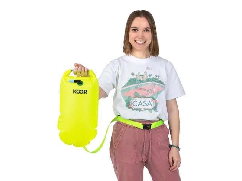 KOOR Schwimmboje Booa Giallo 15 l Dry Bag und Schwimmboje in einem