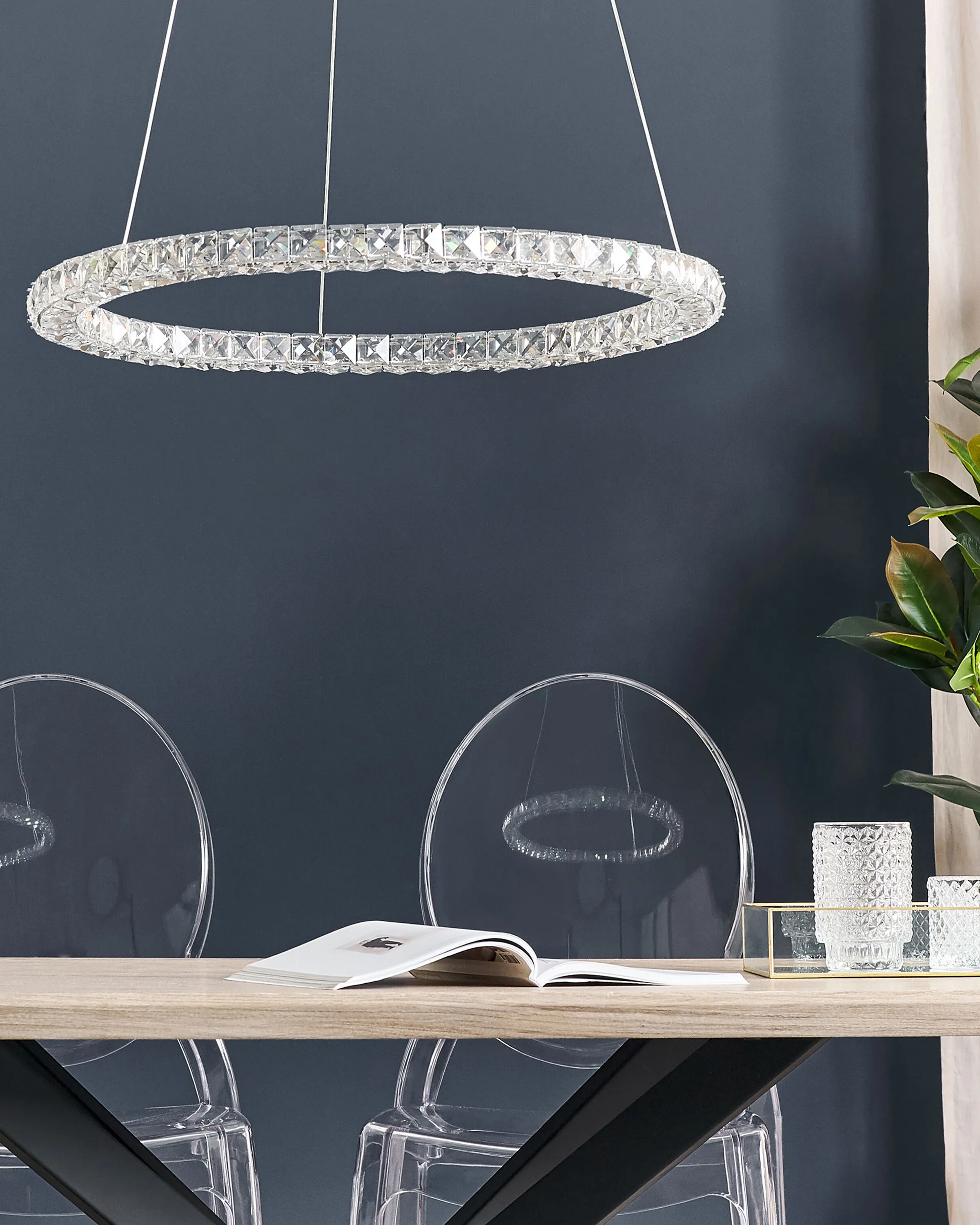 LED hanglamp MAGAT Kristal Zilver