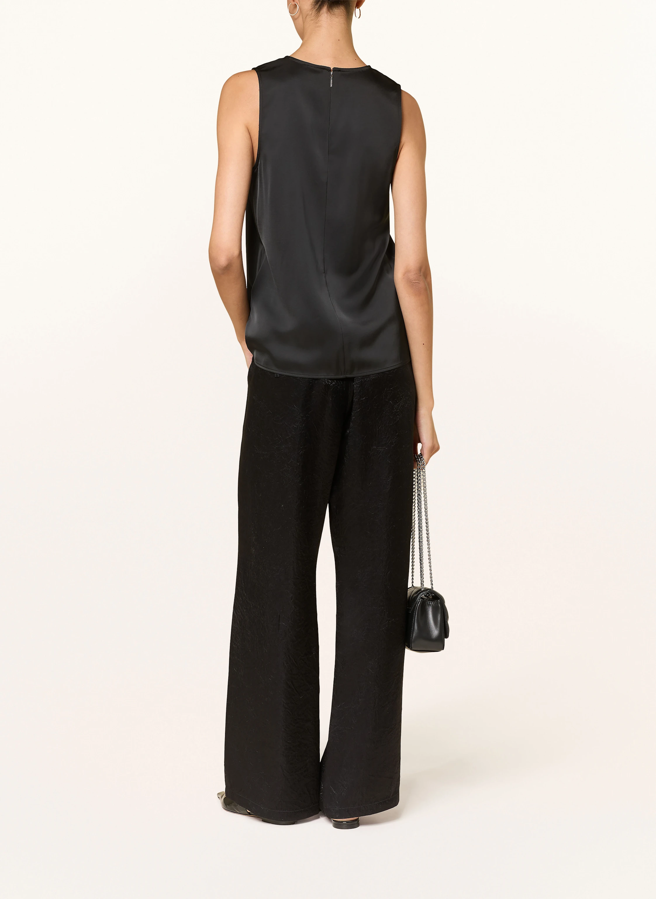 Calvin Klein Blusentop aus Satin mit Cut-out